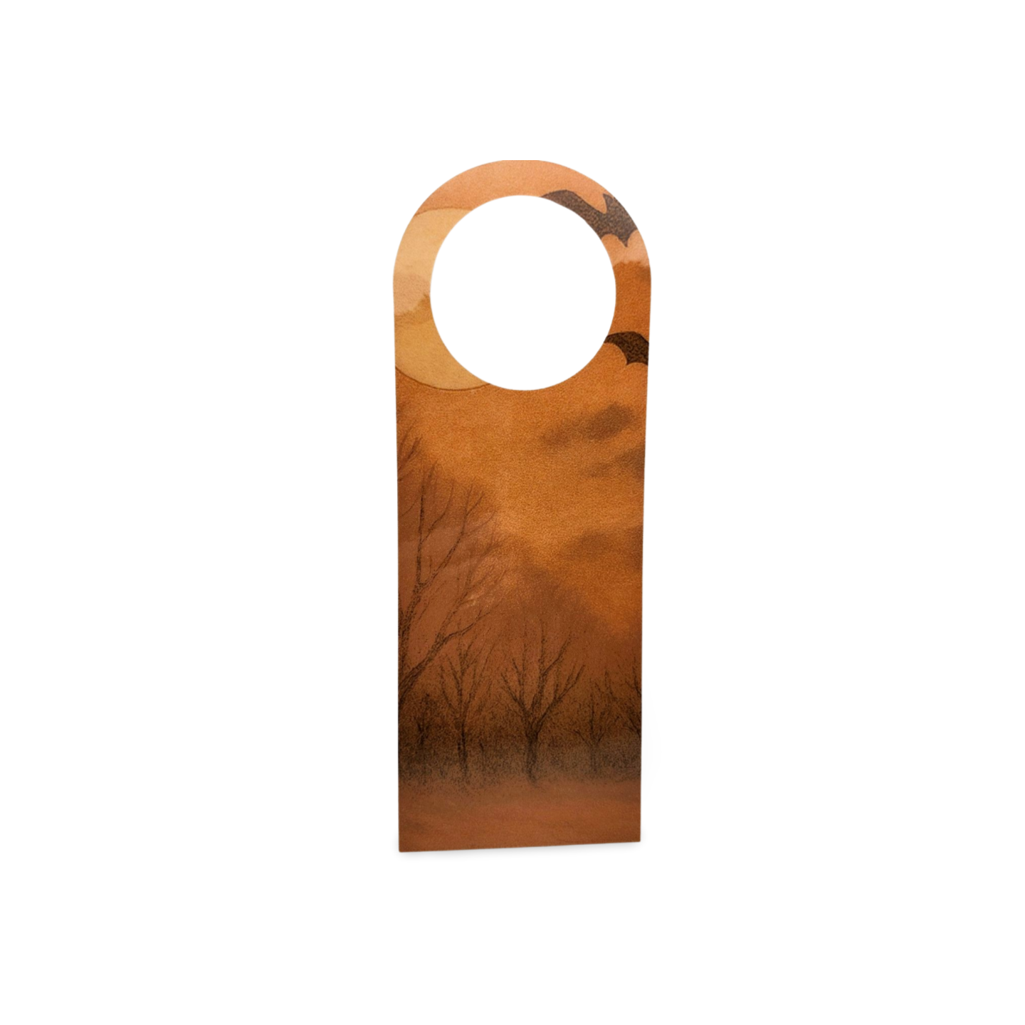 door hanger with a nature-themed design on a white background