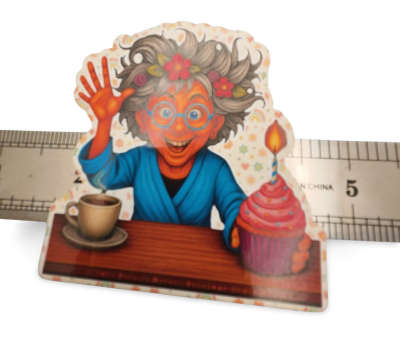 Sticker with ruler