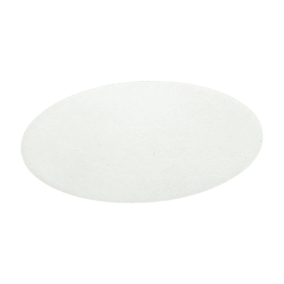 White round object on a white background