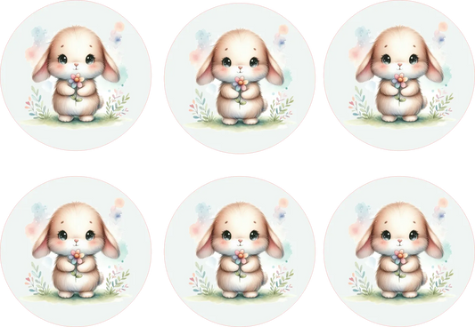 Bunny Hugs — Sticker Sheet — Digital Download