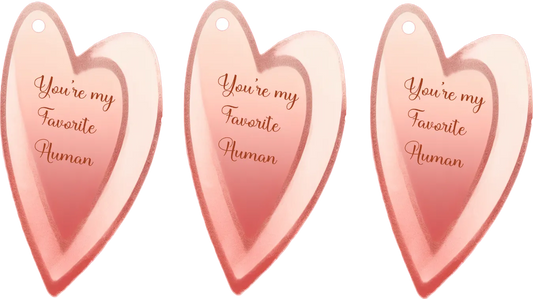 You’re My Favorite Human — Heart Bookmark — Digital Download