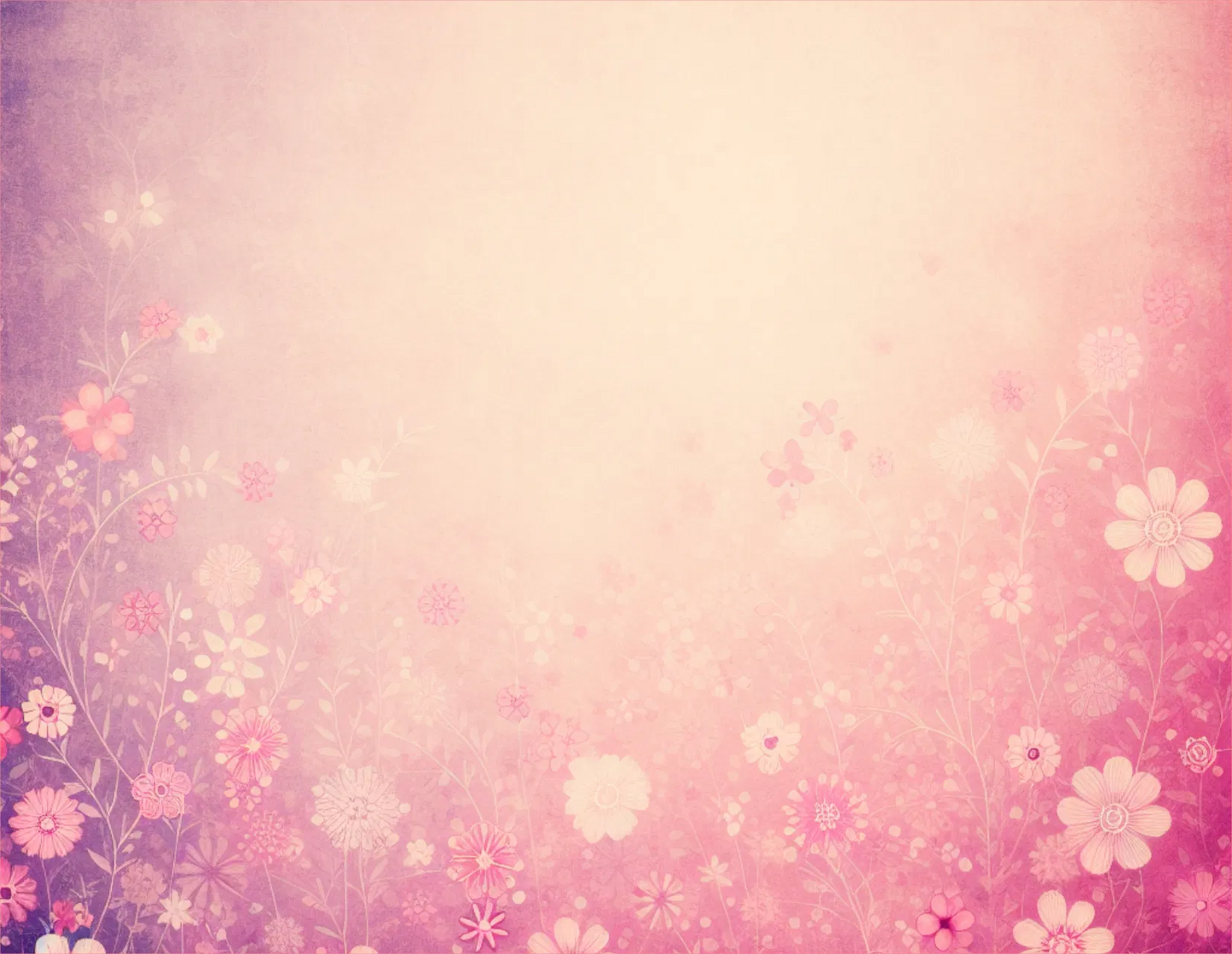 Pastel pink floral background with soft lighting