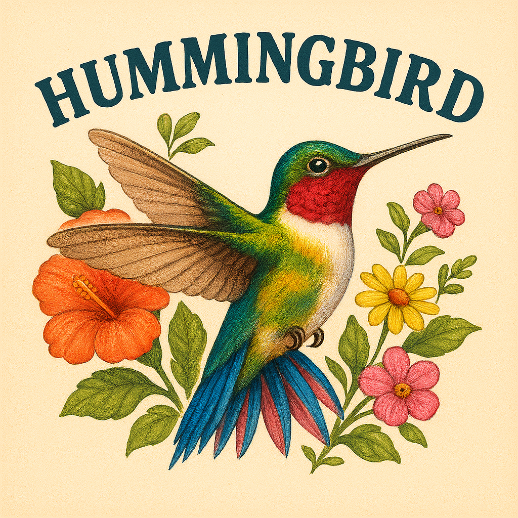 🌸 Whispers in the Garden: A Hummingbird Tale 🌸