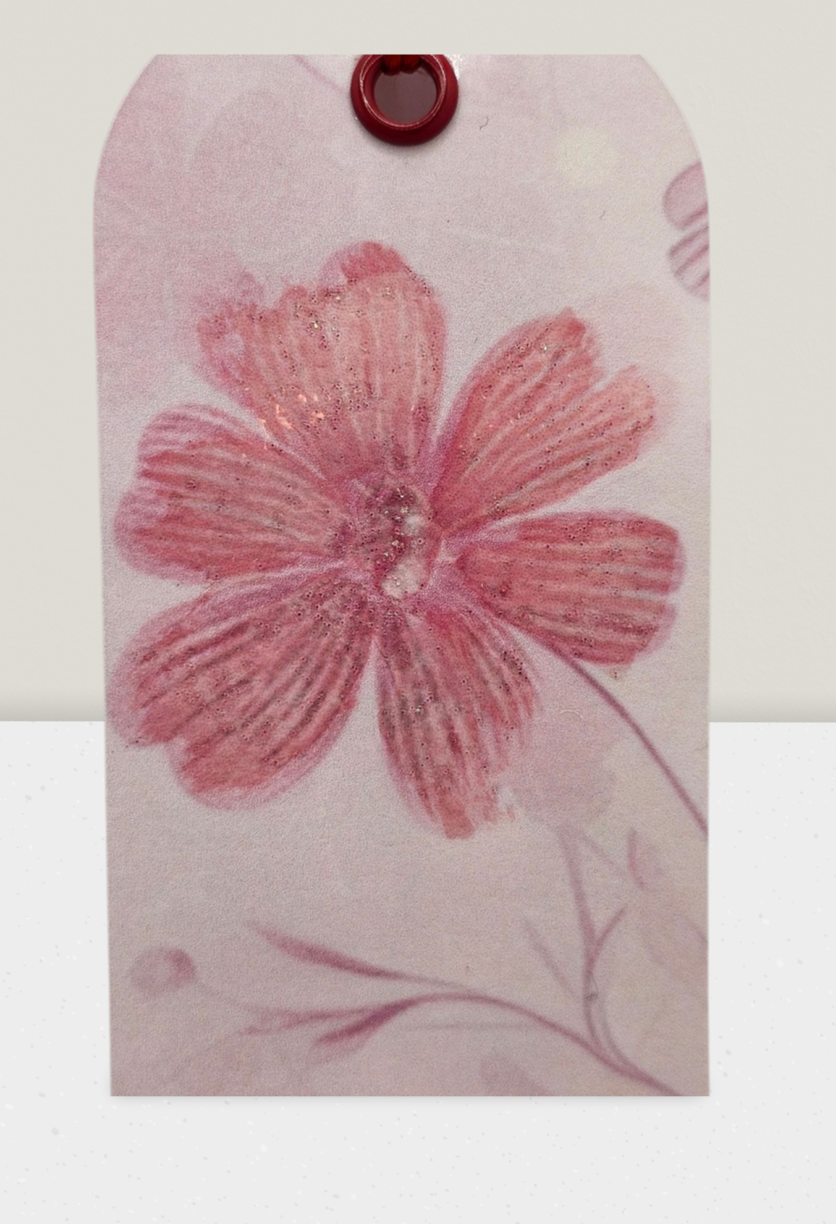 flowers on bookmark