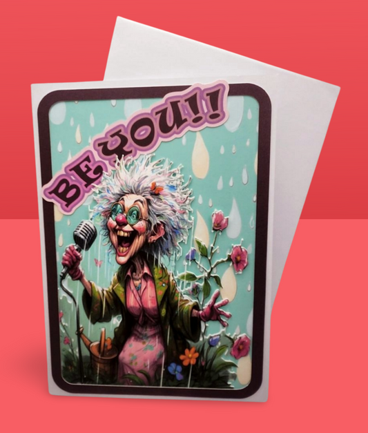 front of card