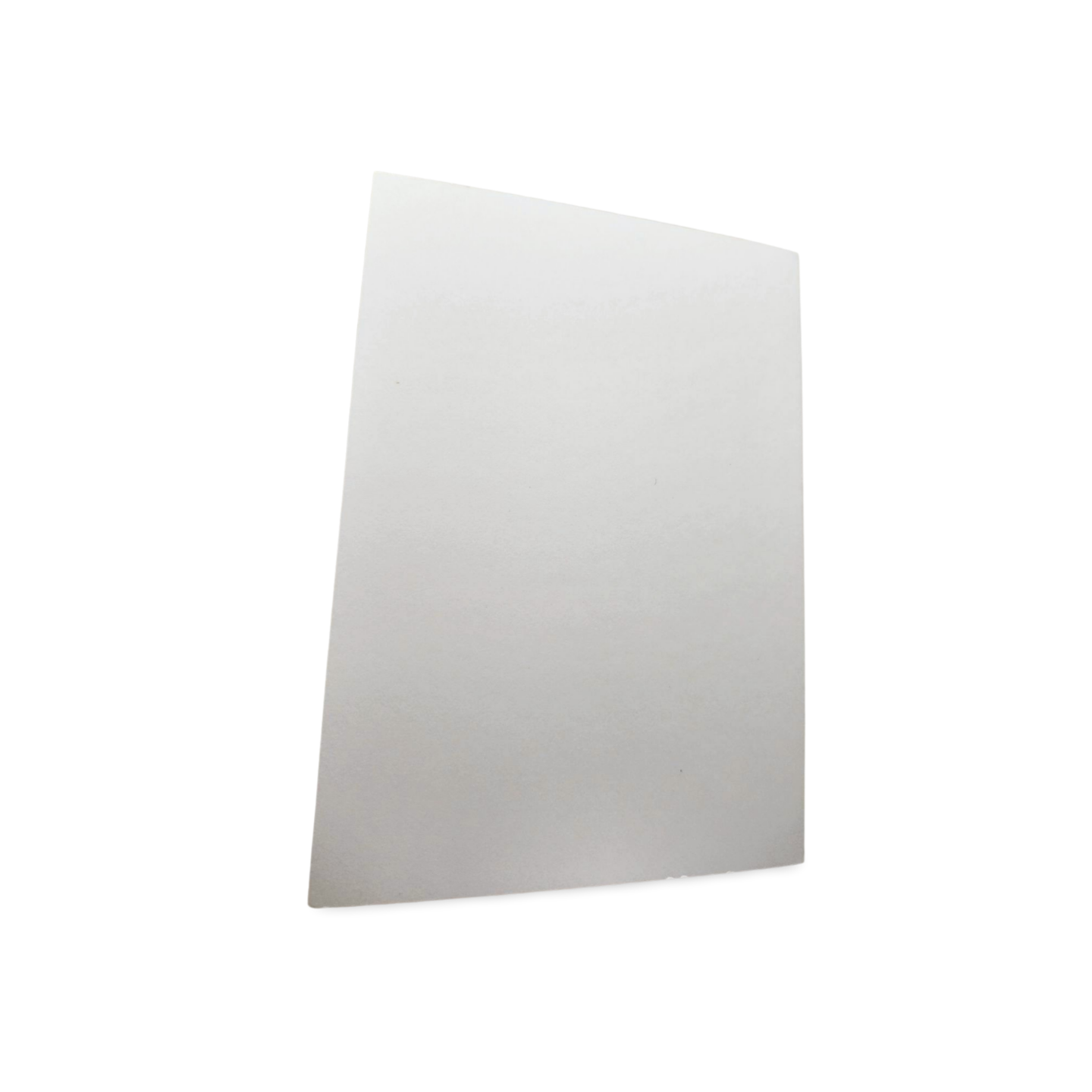 White square tile on a white background