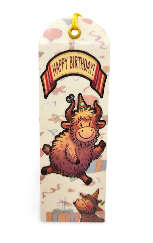 🟡 Birthday Bash Bookmark – Utterly Fab Edition