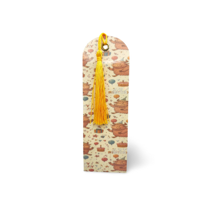 Bookmark with tassel on a white background