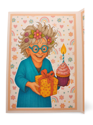 Inside of birthday card