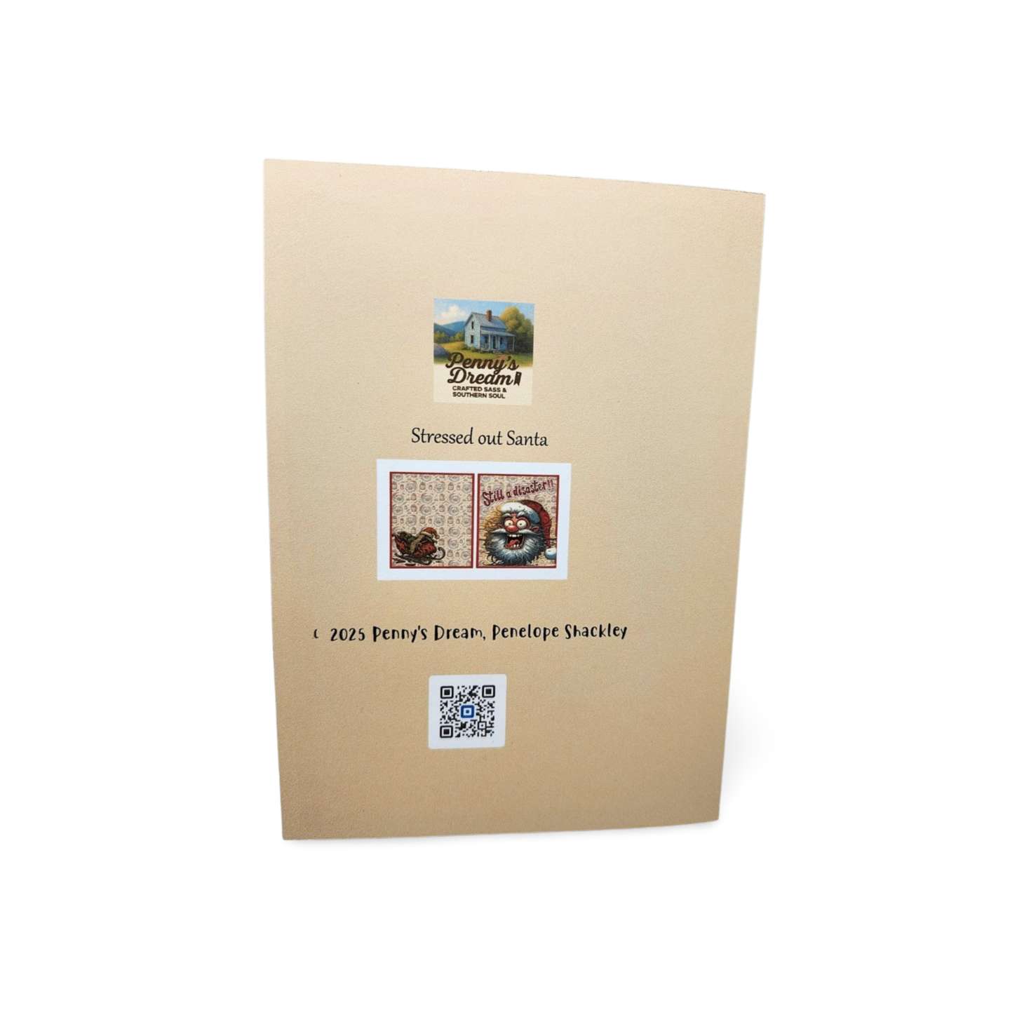 Book cover with 'Penny's Dream' branding and a QR code on a white background