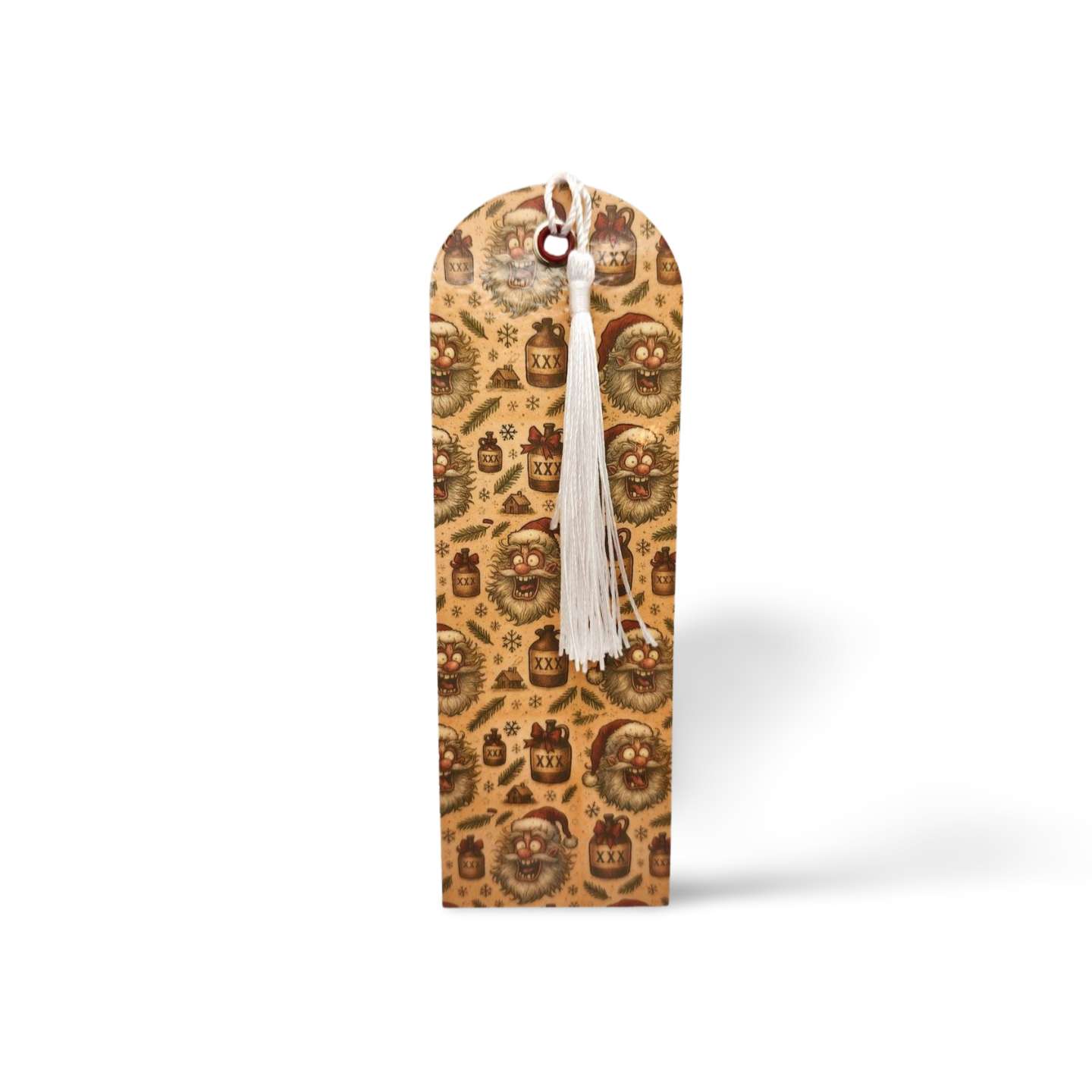 Decorative bookmark with tassel on a white background