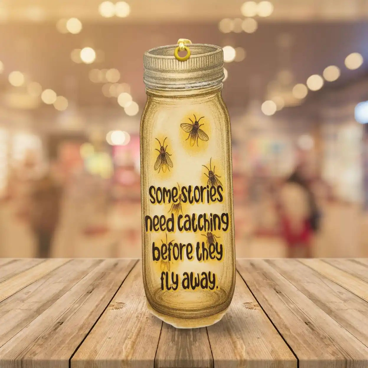 Lighting bug bookmark