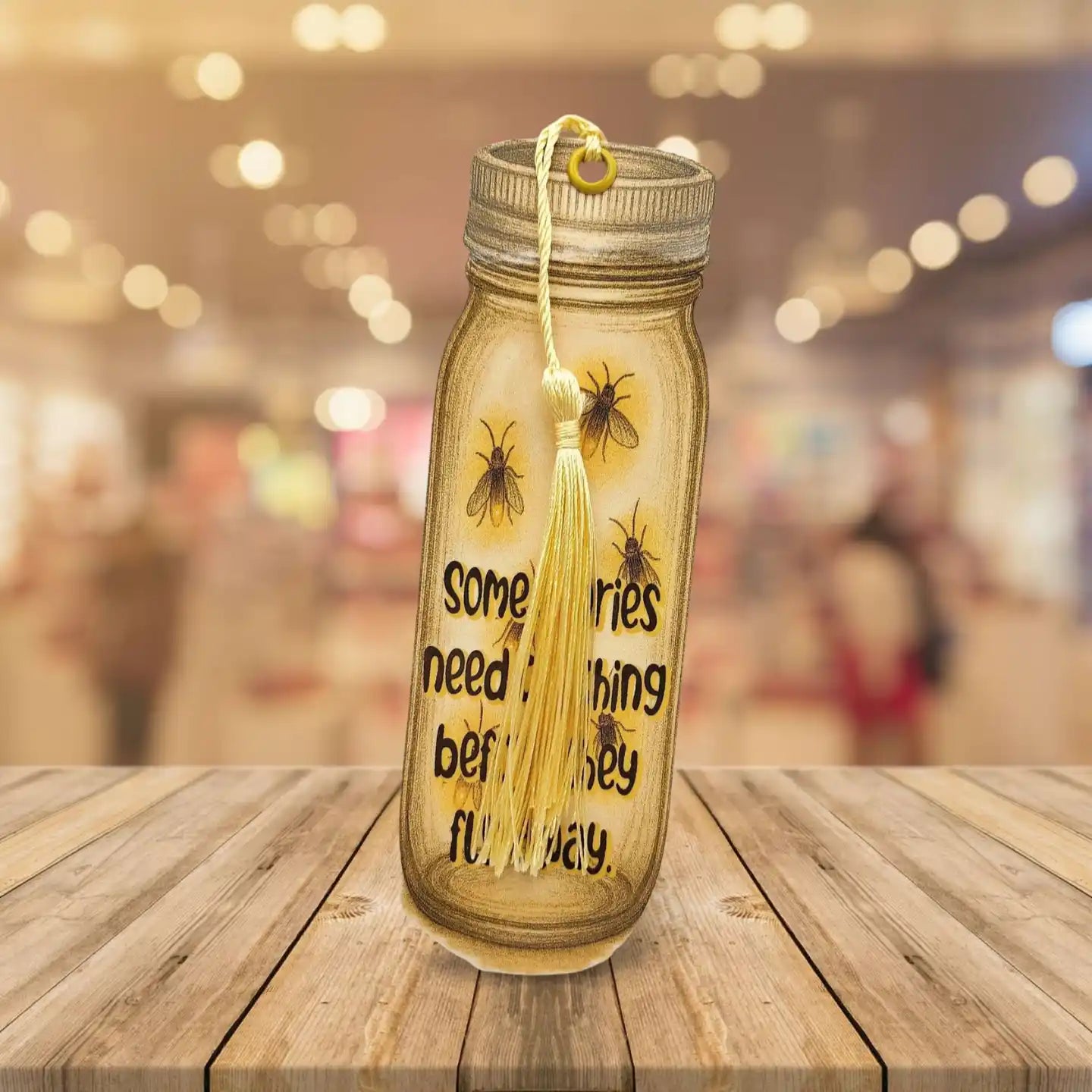 Lighting bug bookmark