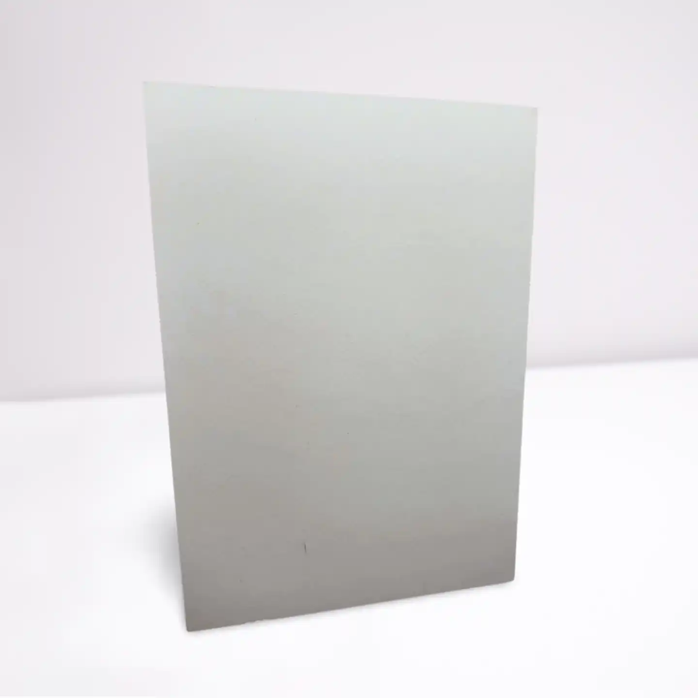 Plain white card on a white background