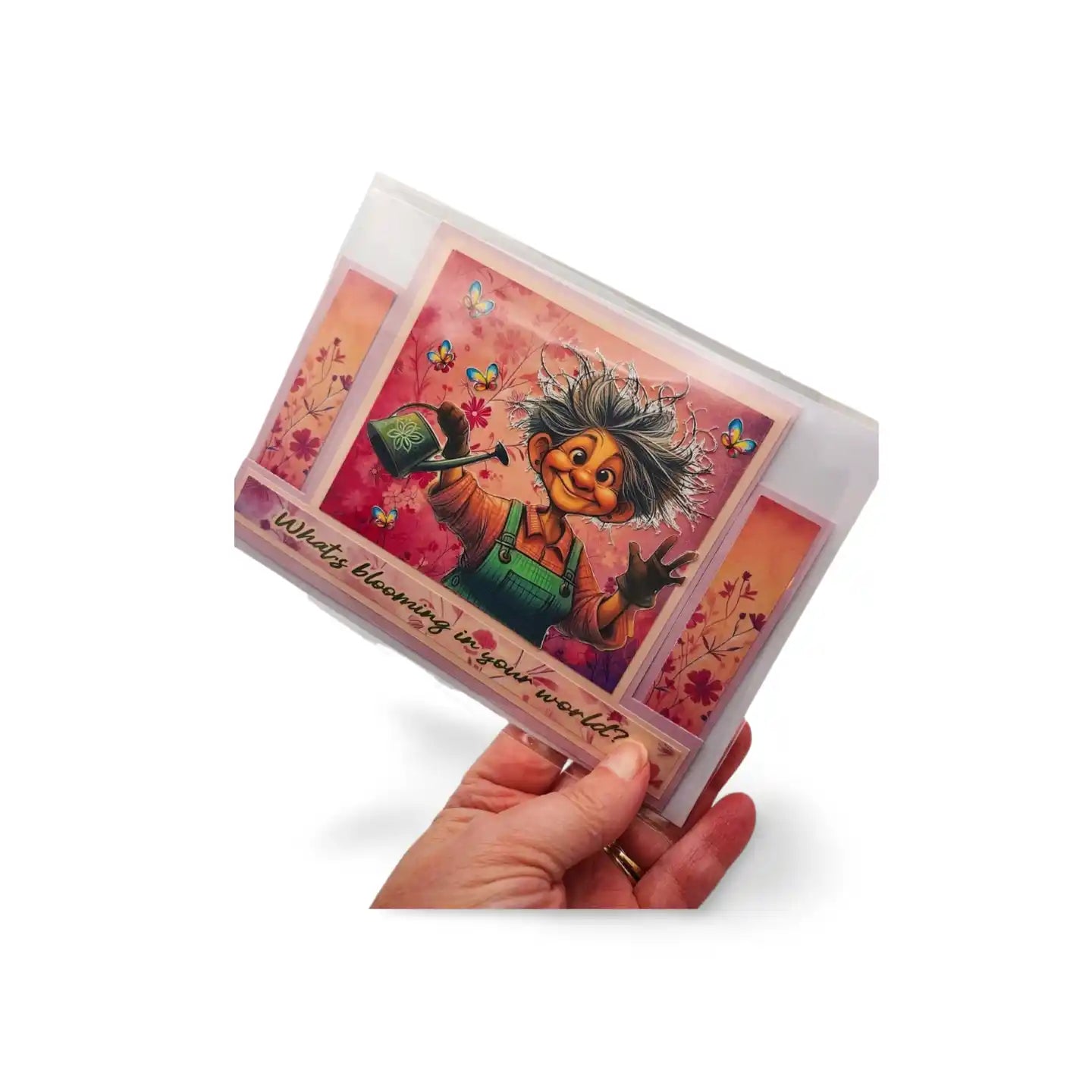 front of greeting card