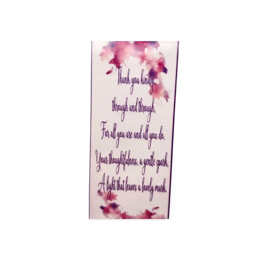 Words on bookmark