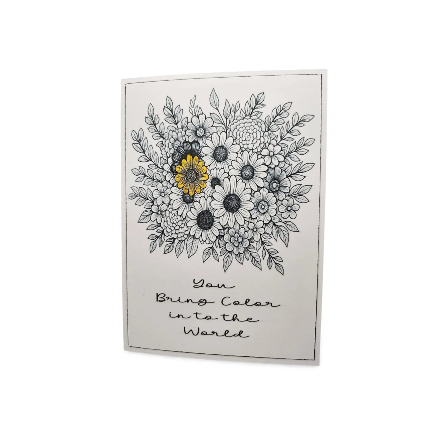 Decorative wall art with floral design and text on a white background