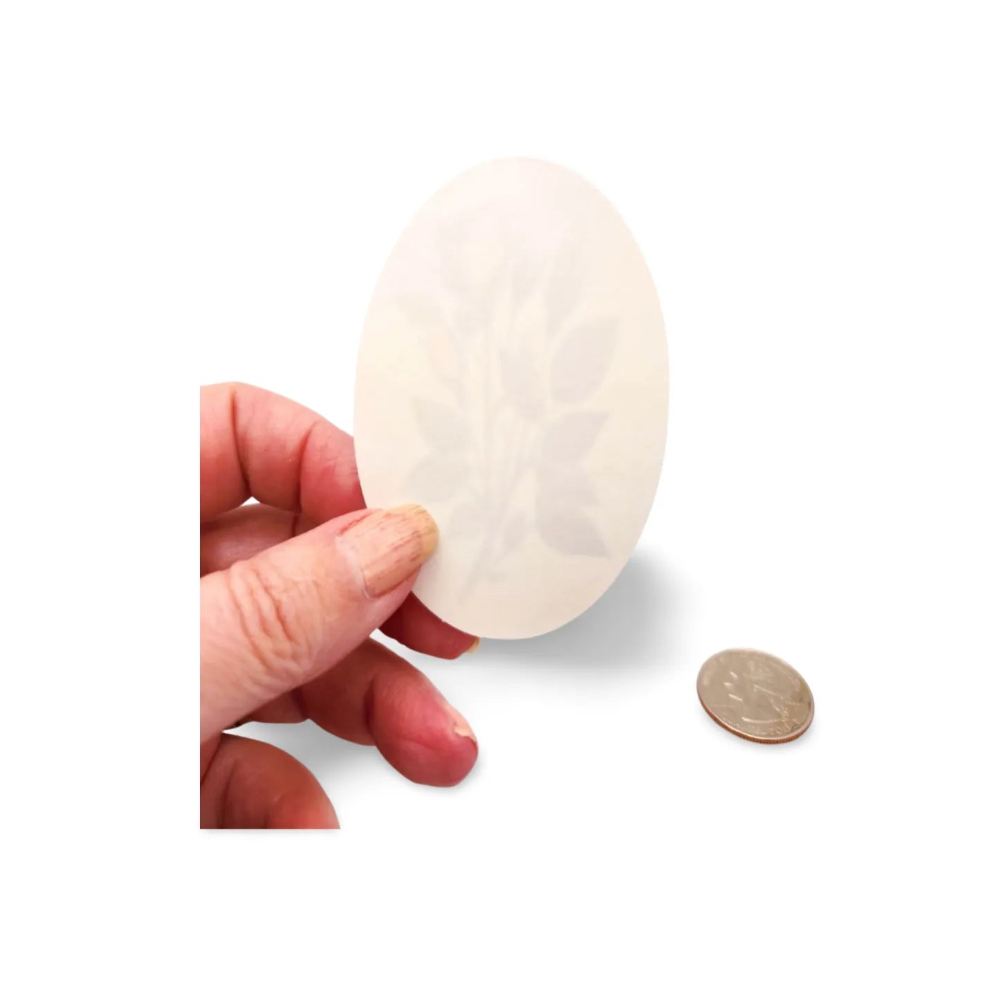 back of rose sticker