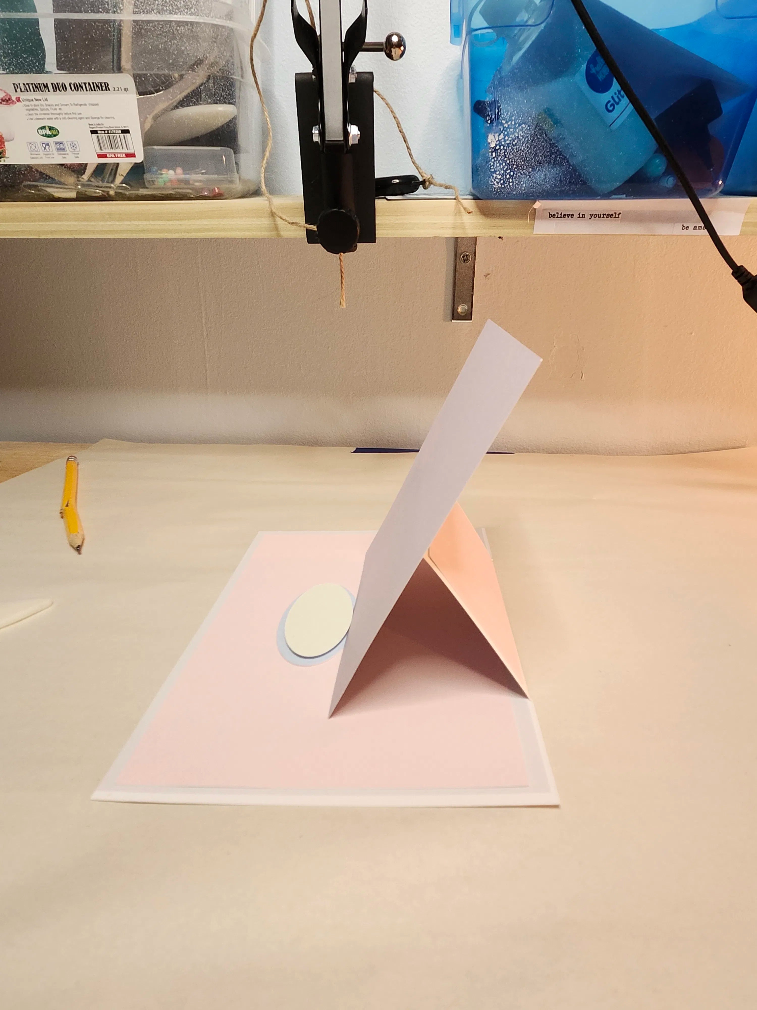 Easel card example