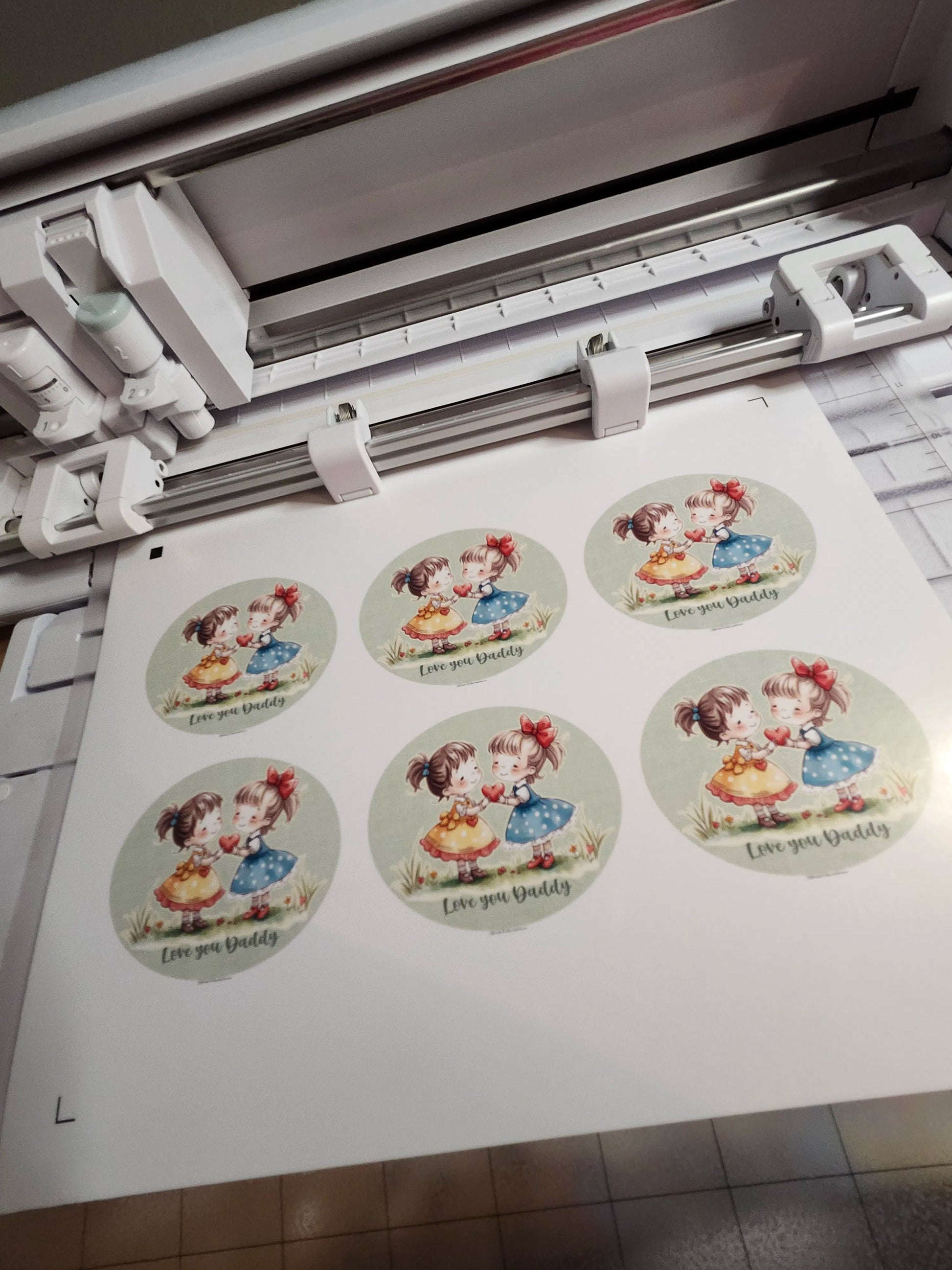 Set of stickers