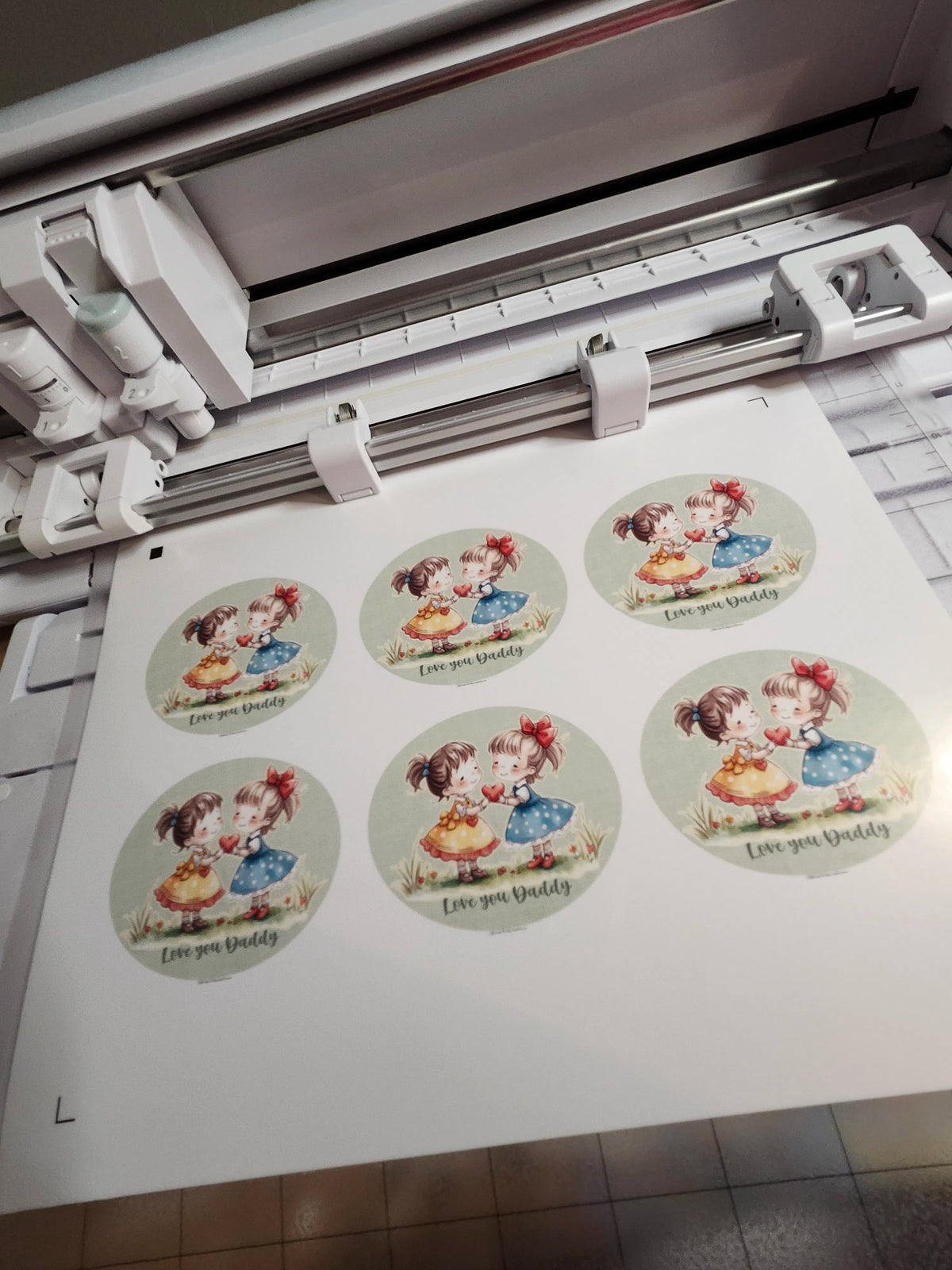 Set of stickers