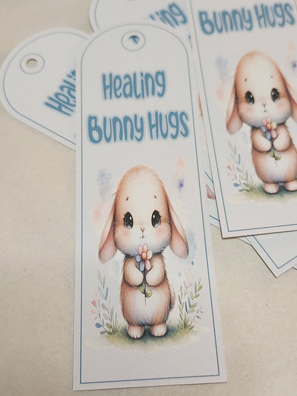 Healing Bunny Hugs Bookmark — Digital Download