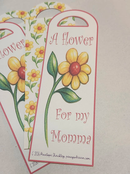 A Flower for My Momma — Bookmark — Digital Download