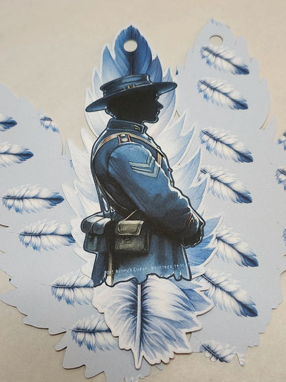 Remembrance — Feather and Uniform — Bookmark — Digital Download
