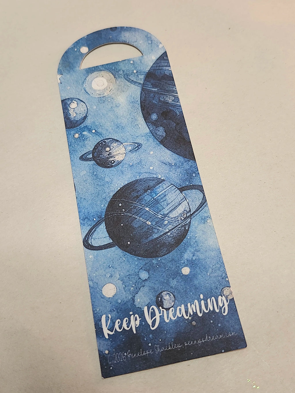 Space themed bookmark