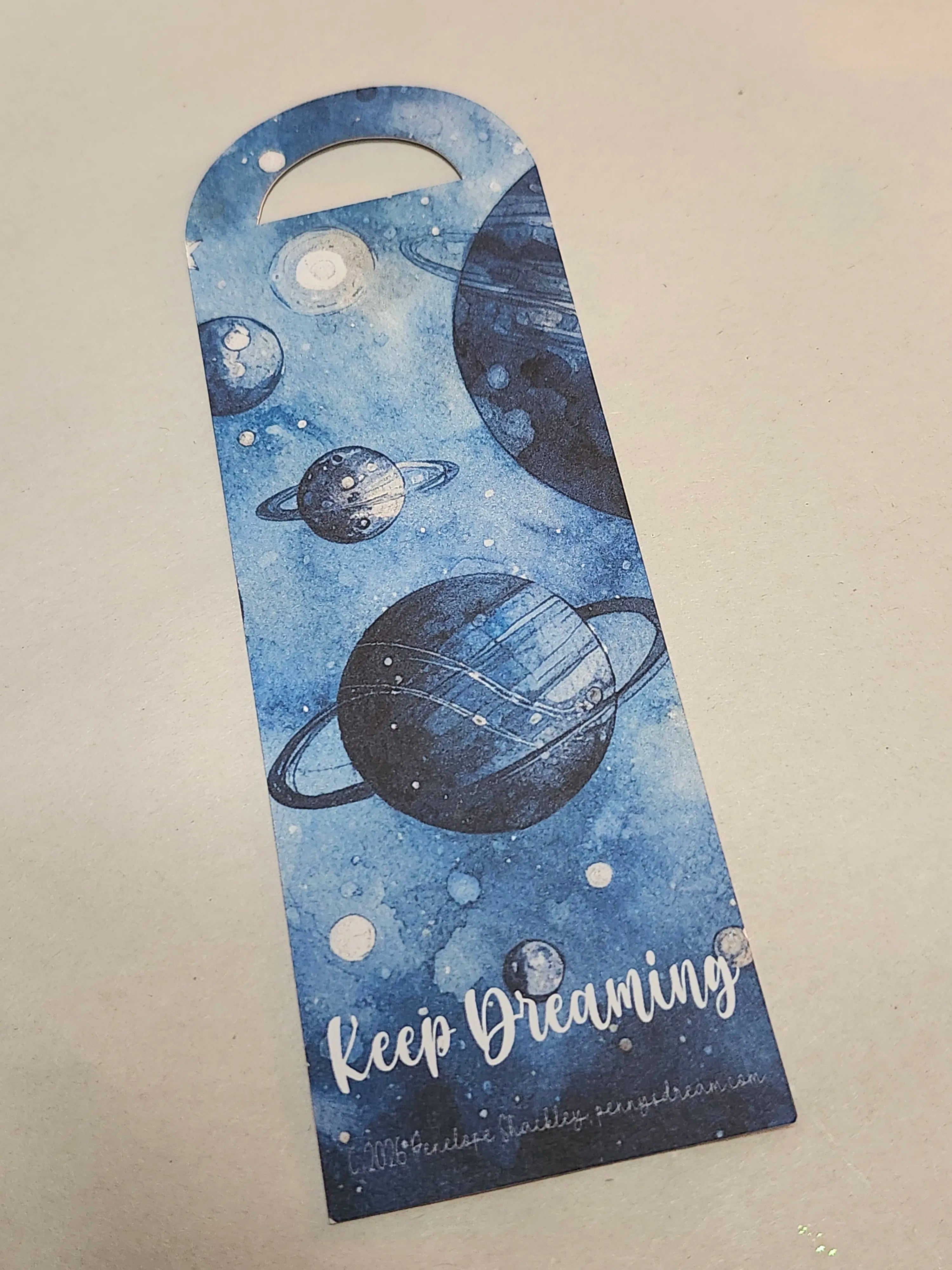 Space themed bookmark