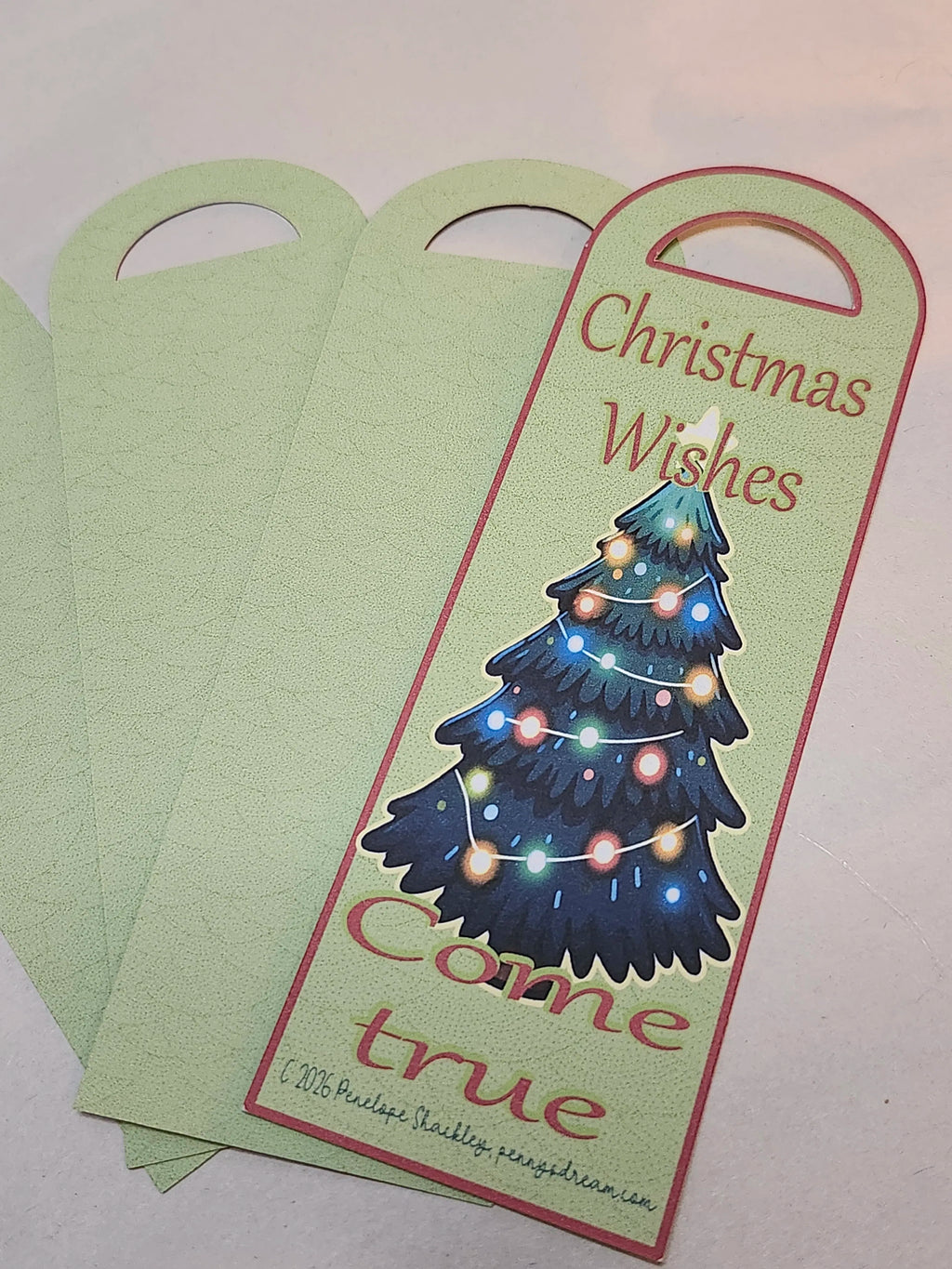 Christmas themed bookmarks