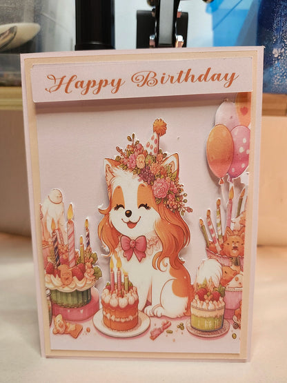 Birthday Pup — 5 × 7 Layered Card — Digital Download
