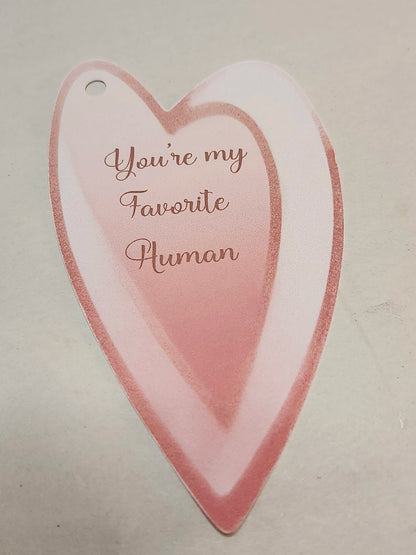 You’re My Favorite Human — Heart Bookmark — Digital Download