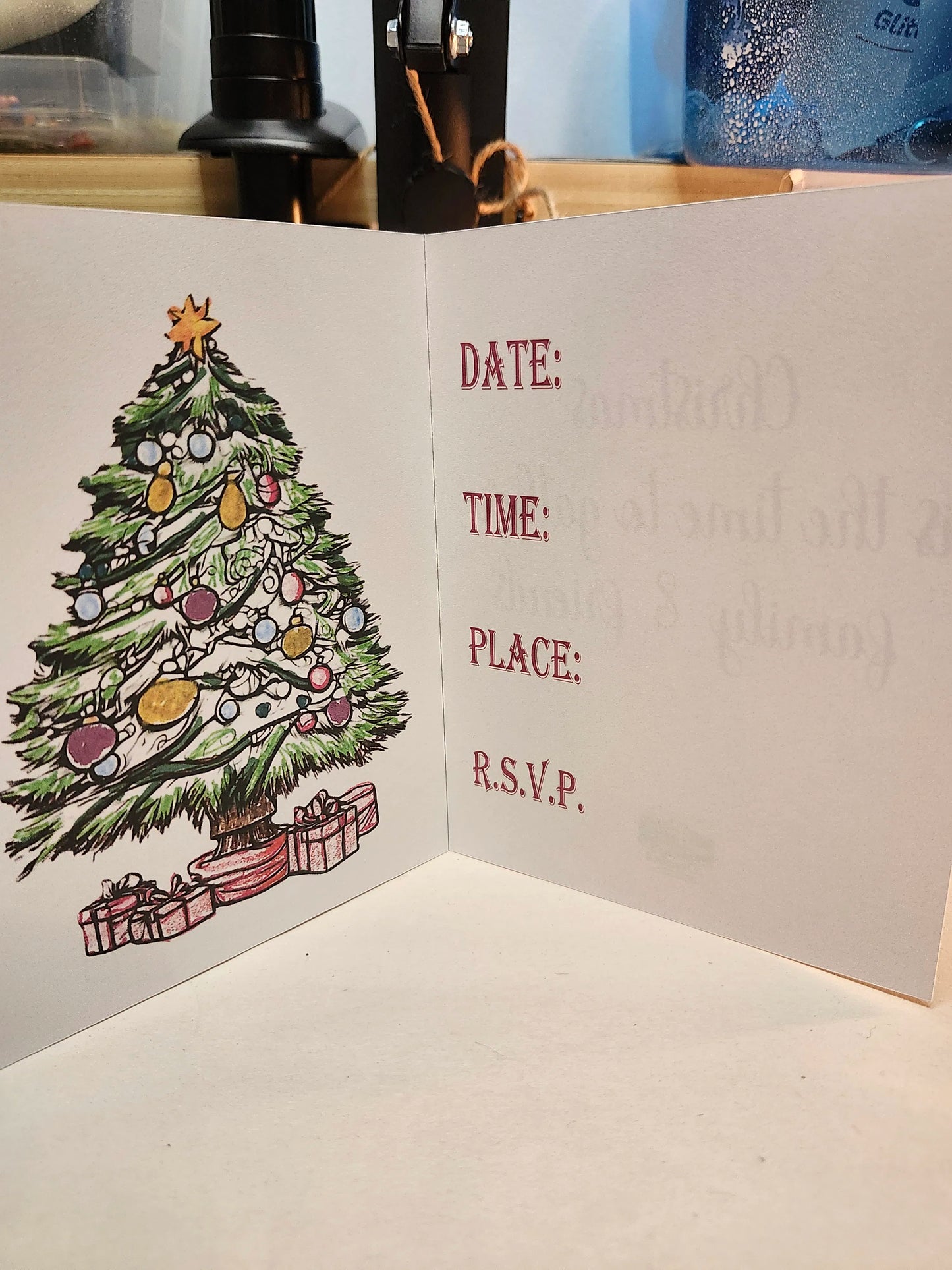 Christmas Party Invite — A2 Card — Digital Download