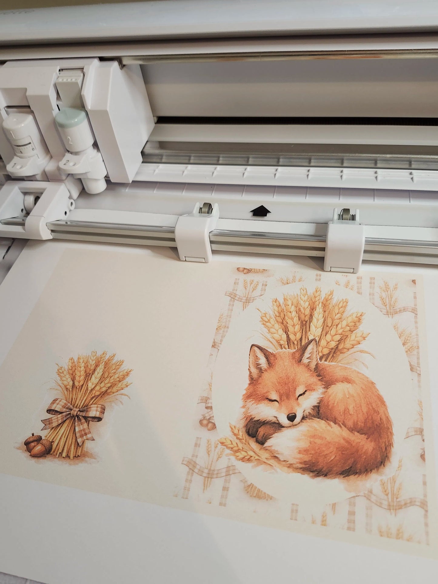 Sleeping Fox — A2 Notecard — Digital Download