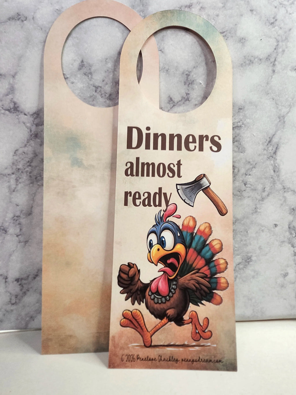 Thanksgiving Dinner Door Hanger — Digital Download