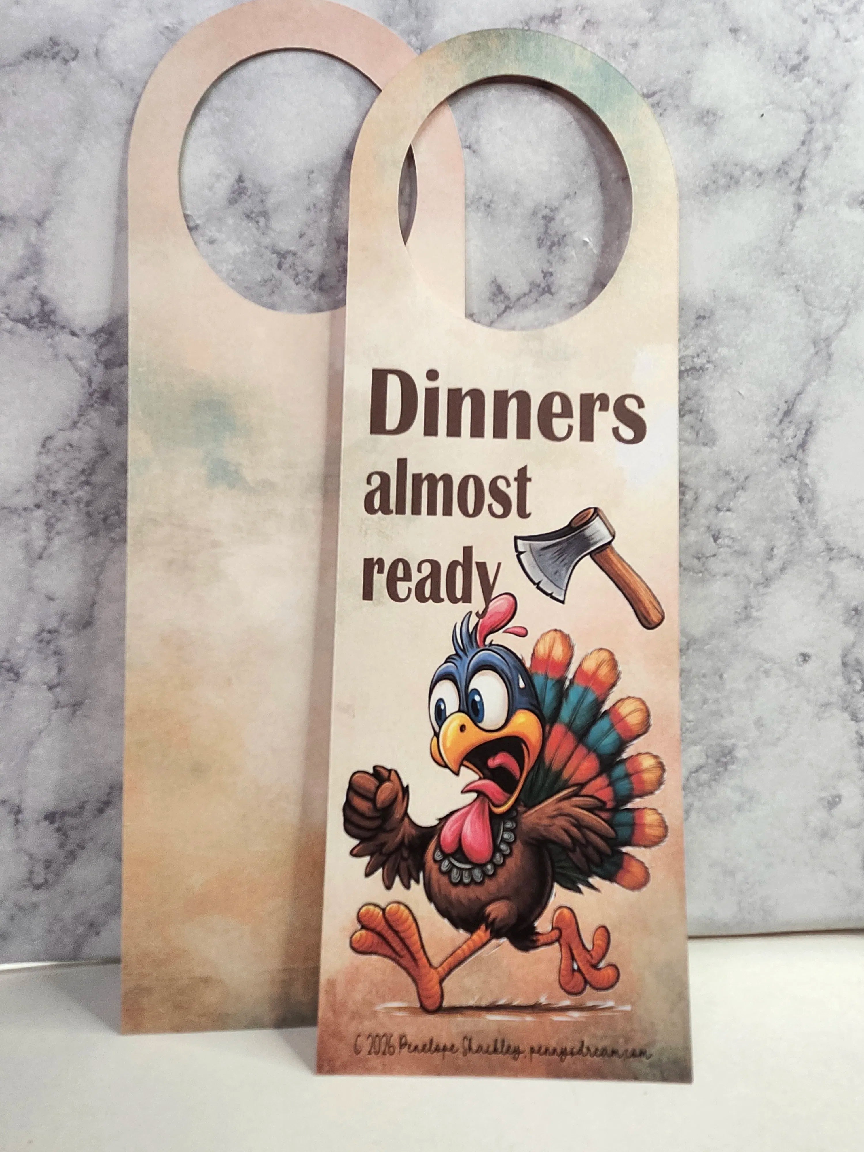 Thanksgiving Dinner Door Hanger — Digital Download