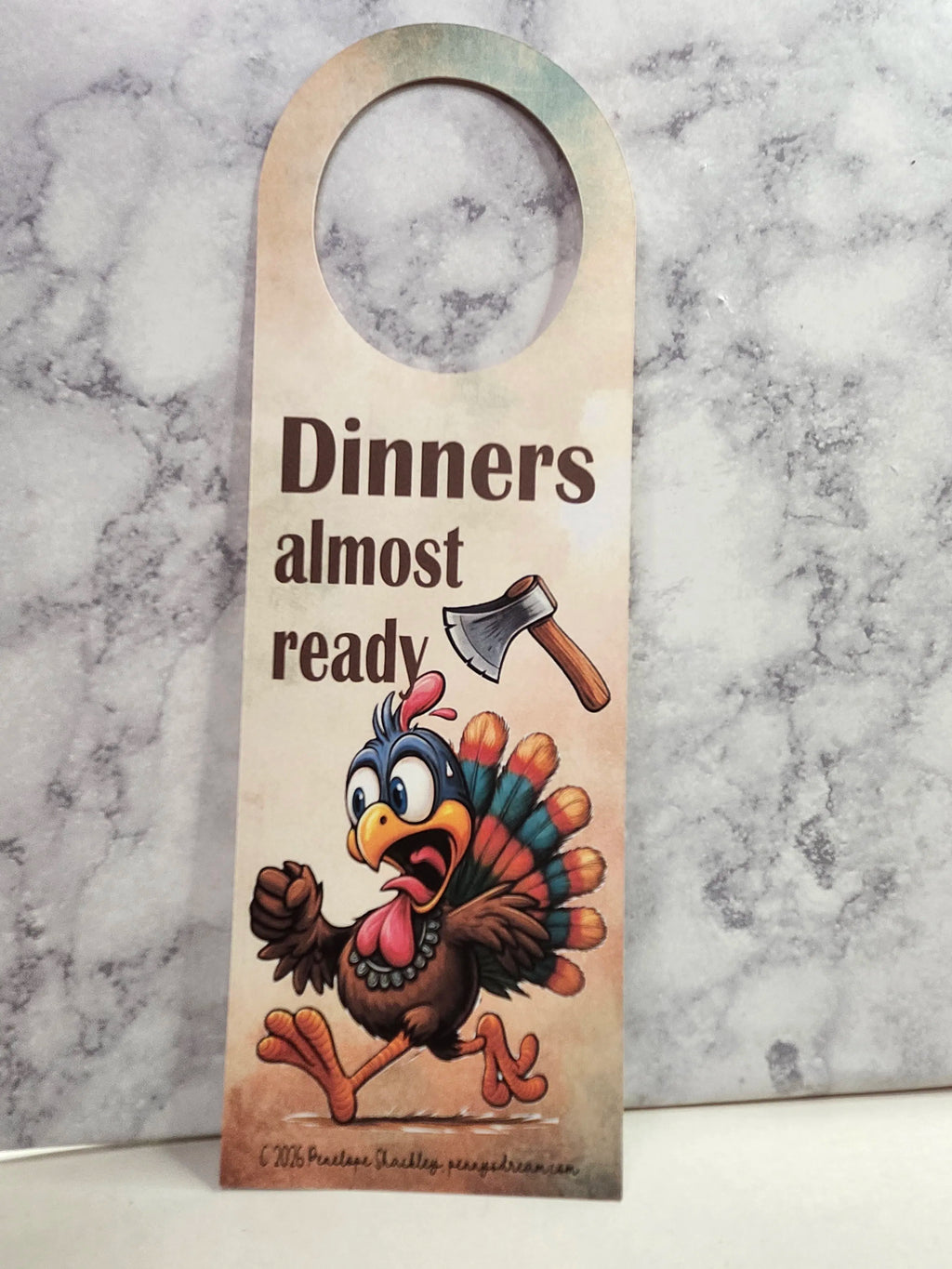 Thanksgiving Dinner Door Hanger — Digital Download