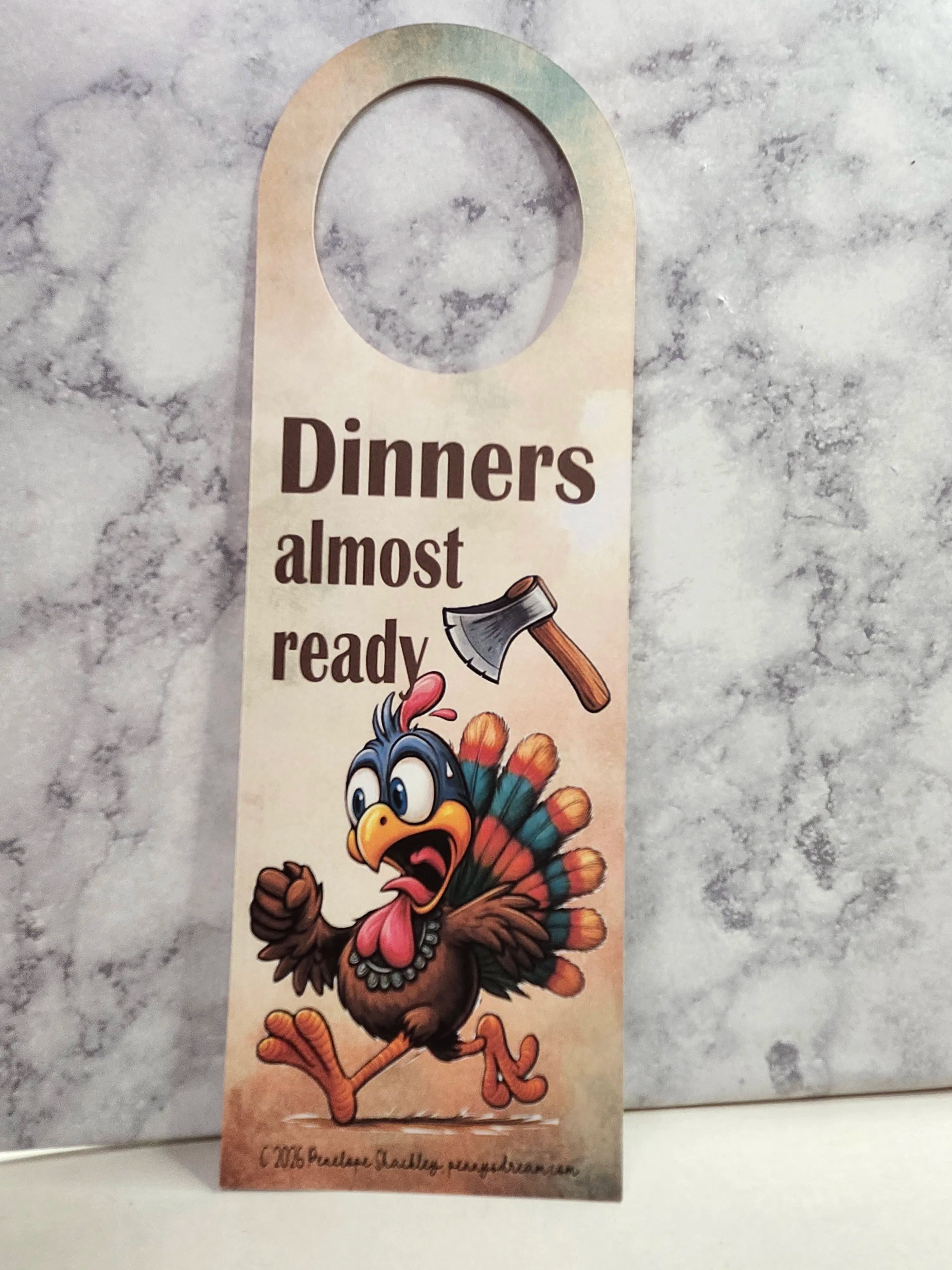 Thanksgiving Dinner Door Hanger — Digital Download