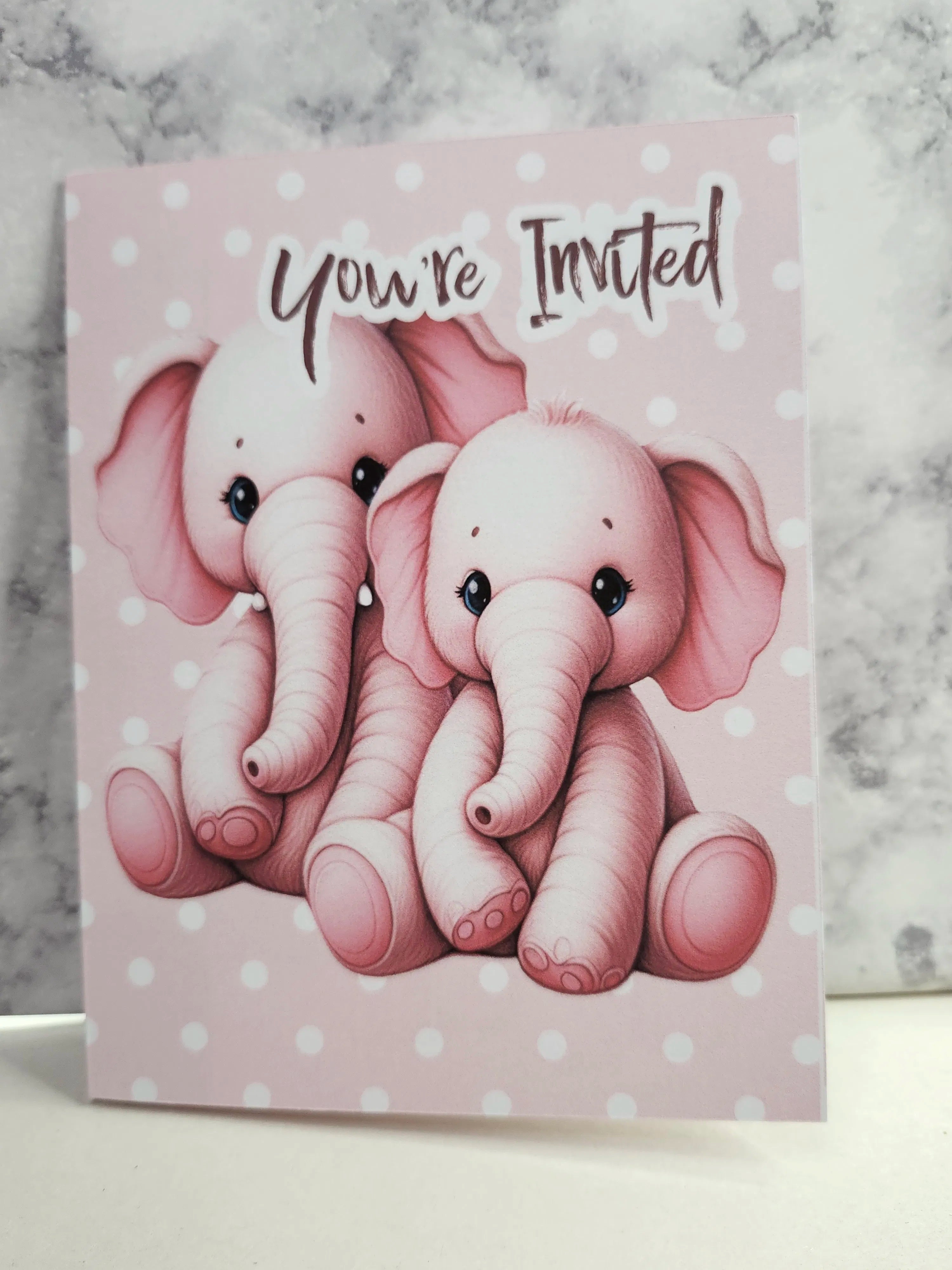 Baby Shower Invite – A2 Card – Digital File (SVG for Silhouette Studio)