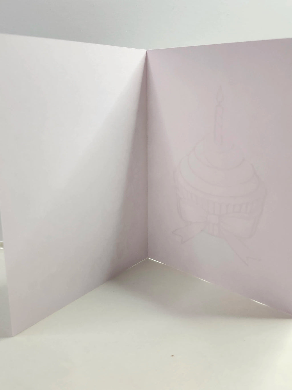 Birthday Cupcake Notecard – A2 Card – Digital File (SVG for Silhouette Studio)