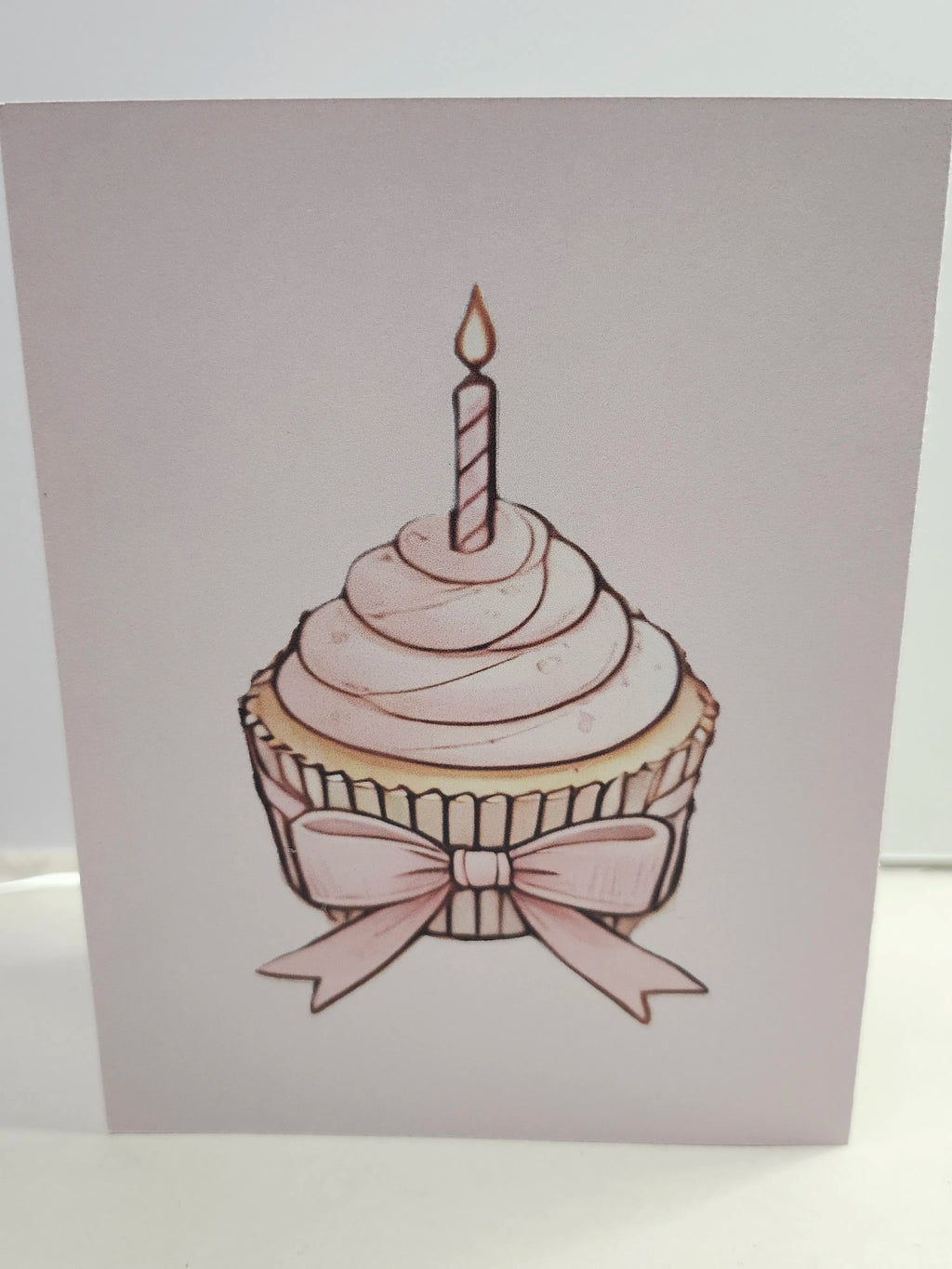 Birthday Cupcake Notecard – A2 Card – Digital File (SVG for Silhouette Studio)