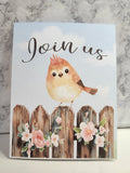 Little Bird Invitation – A2 Card – Digital File (SVG for Silhouette Studio)