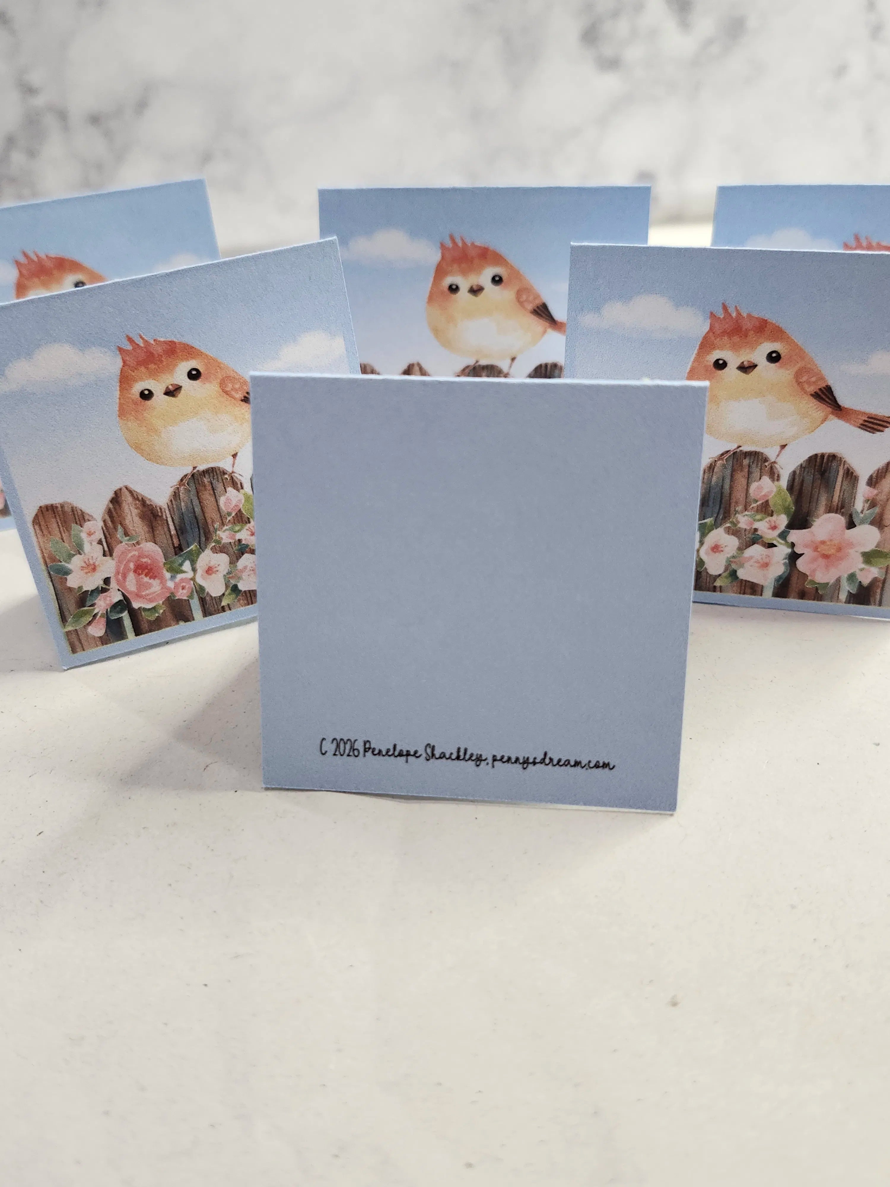 Little Bird Gift or Mini Card Set – Digital File (SVG for Silhouette Studio)