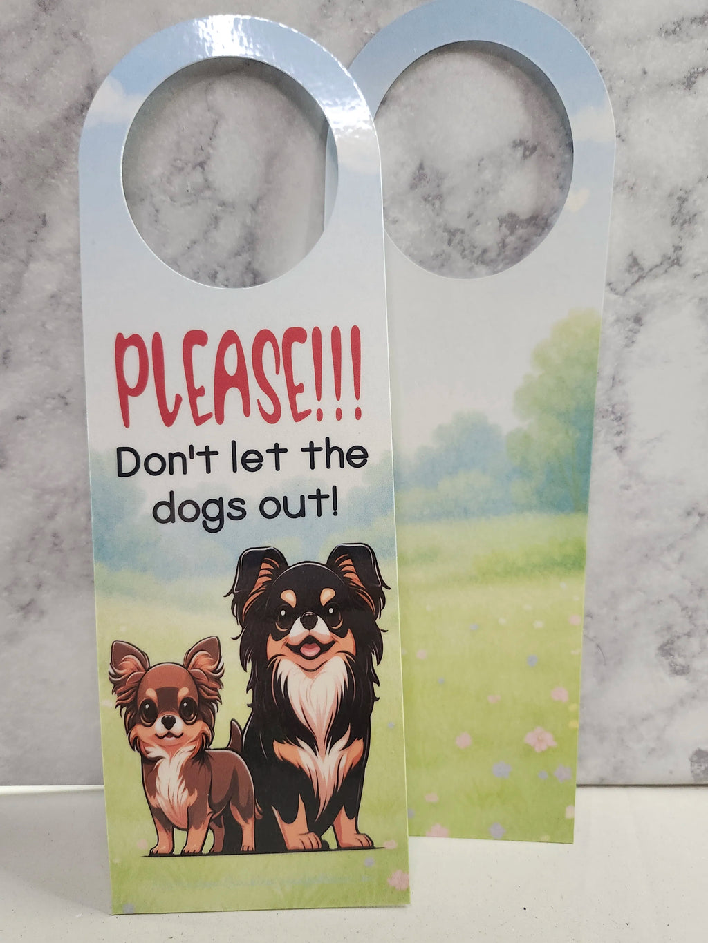 Please Don’t Let the Dogs Out Door Hanger – Digital File (SVG for Silhouette Studio)
