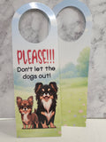Please Don’t Let the Dogs Out Door Hanger – Digital File (SVG for Silhouette Studio)