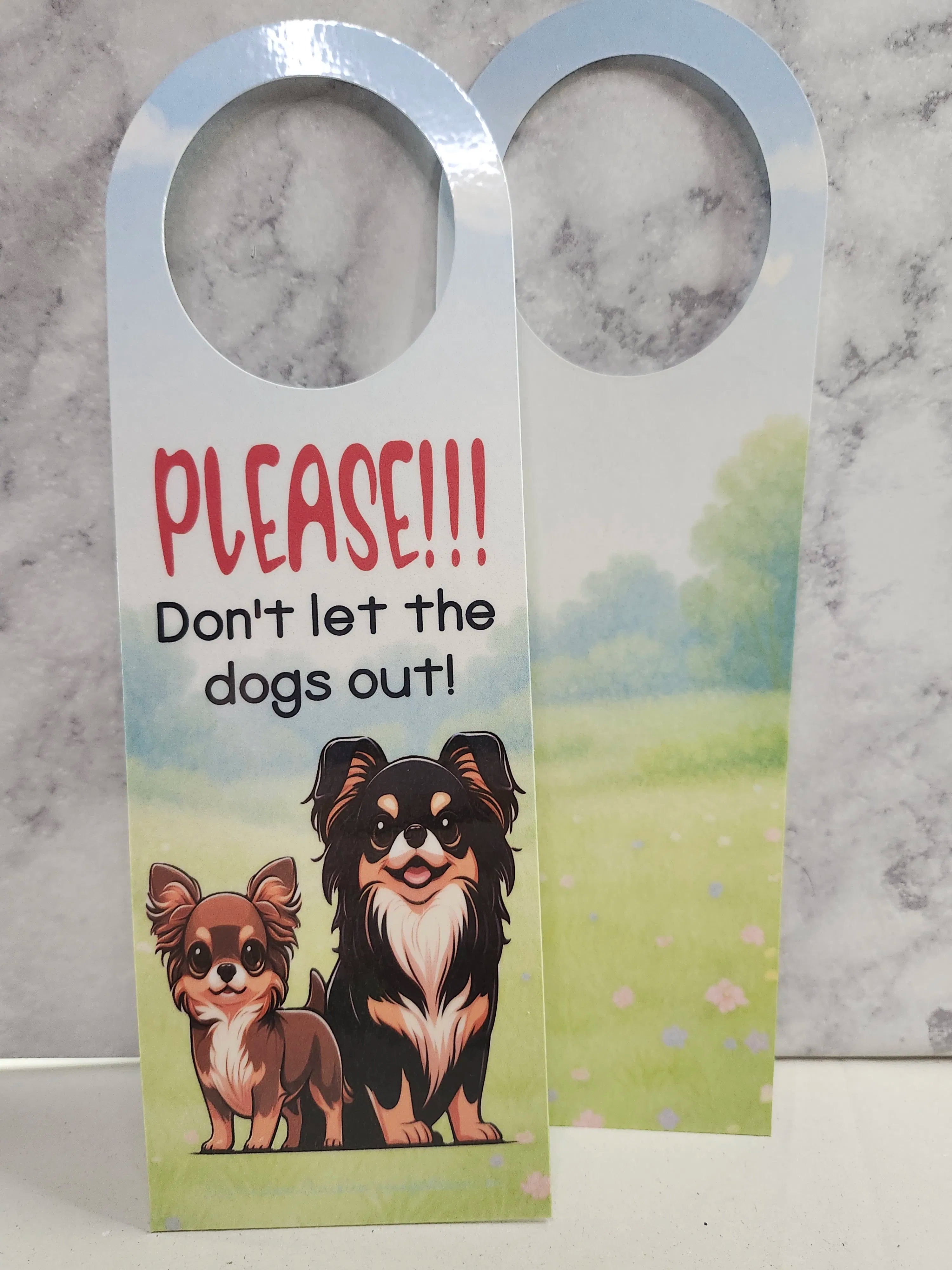 Please Don’t Let the Dogs Out Door Hanger – Digital File (SVG for Silhouette Studio)