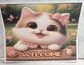 Kitty Welcome Sign – Digital File (SVG for Silhouette Studio)