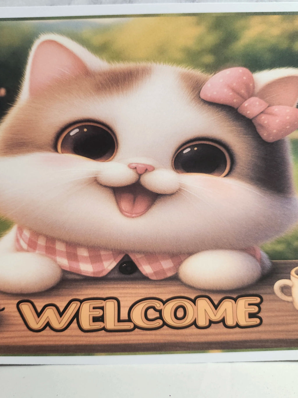 Kitty Welcome Sign – Digital File (SVG for Silhouette Studio)