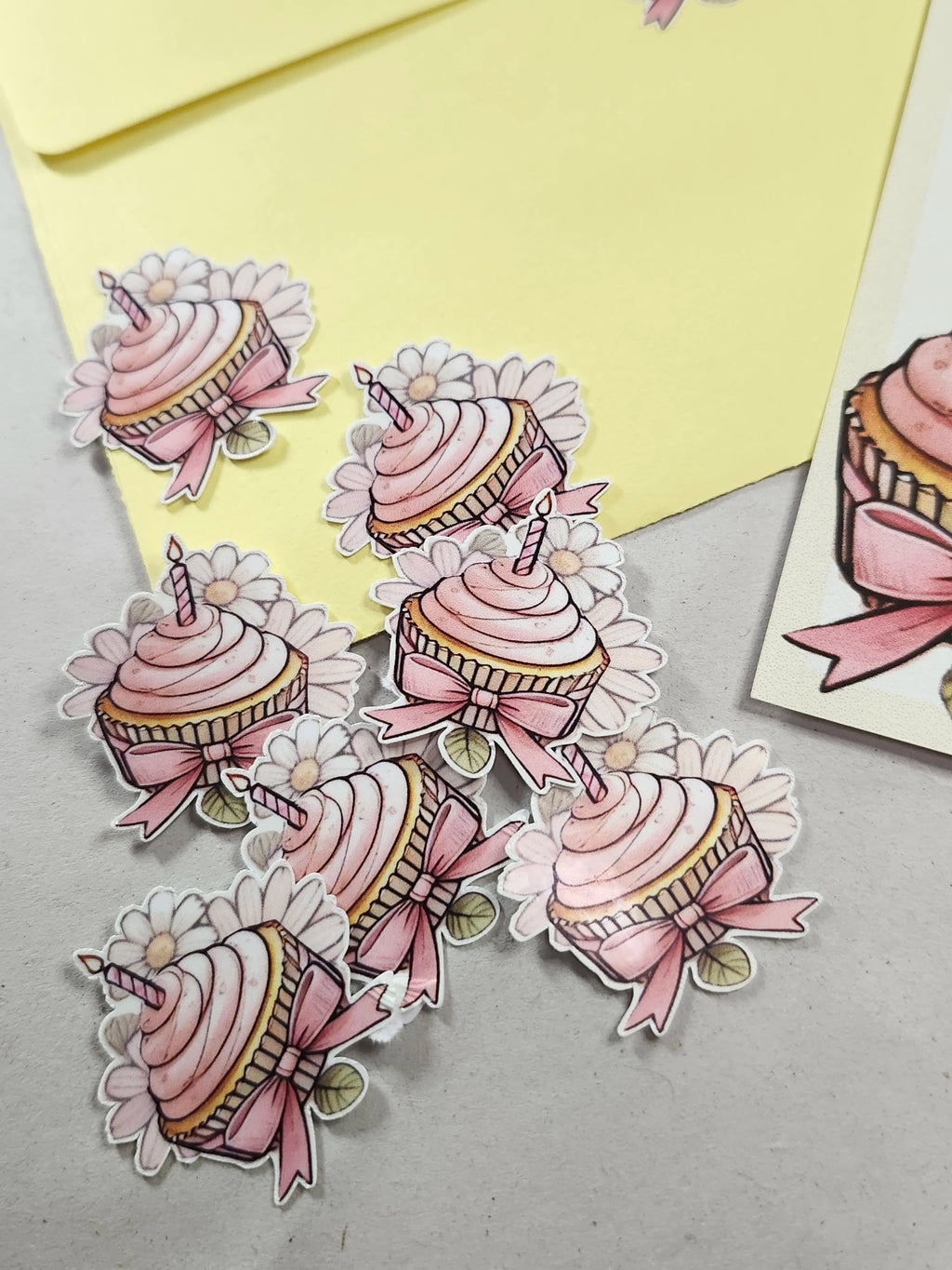 Birthday Cupcake Writing Set – Digital File (SVG for Silhouette Studio)